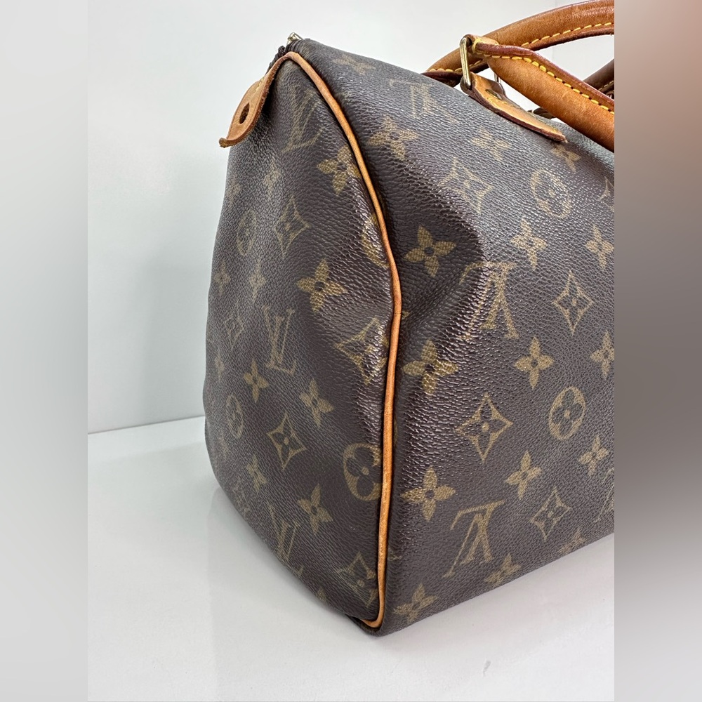 Louis Vuitton Brown Monogram speedy 30 - Picture 3 of 16